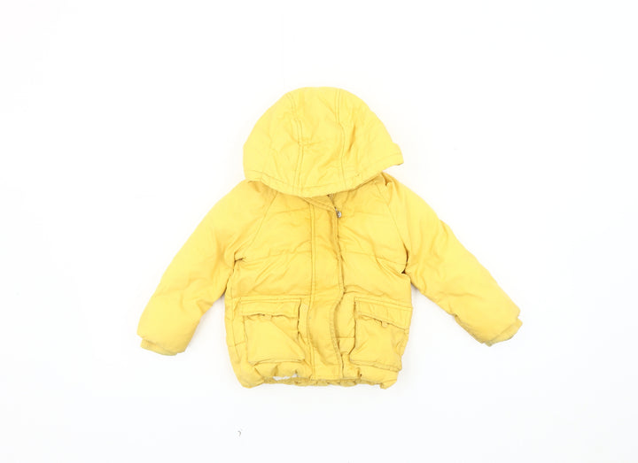 Marks and Spencer Unisex Yellow Puffer Jacket 12-18 Months