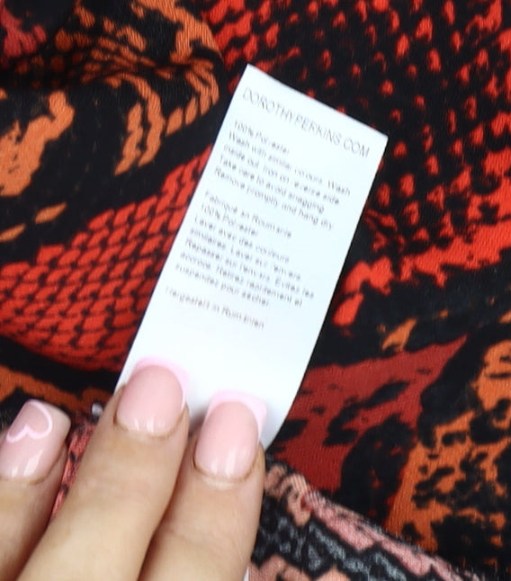 Dorothy Perkins Women's Multicoloured Jumpsuit, Size 14