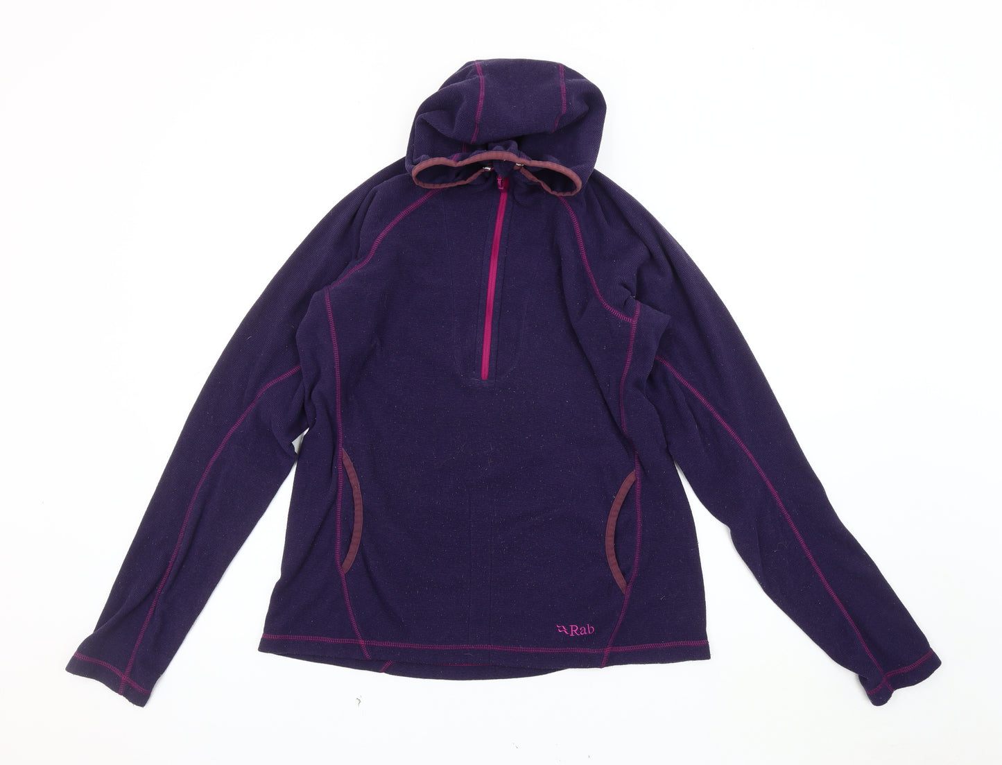 Rab Women's Purple Pullover Hoodie, Size 14