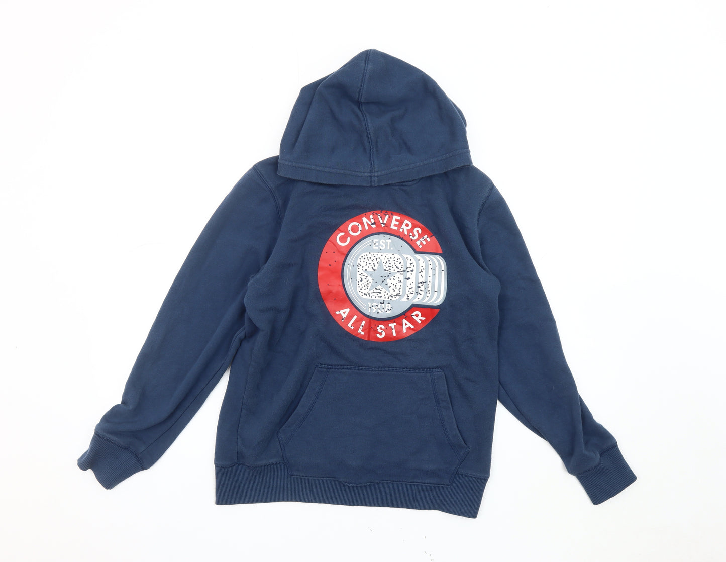 Converse Boys Blue Pullover Hoodie 12-13 Years Graphic Logo