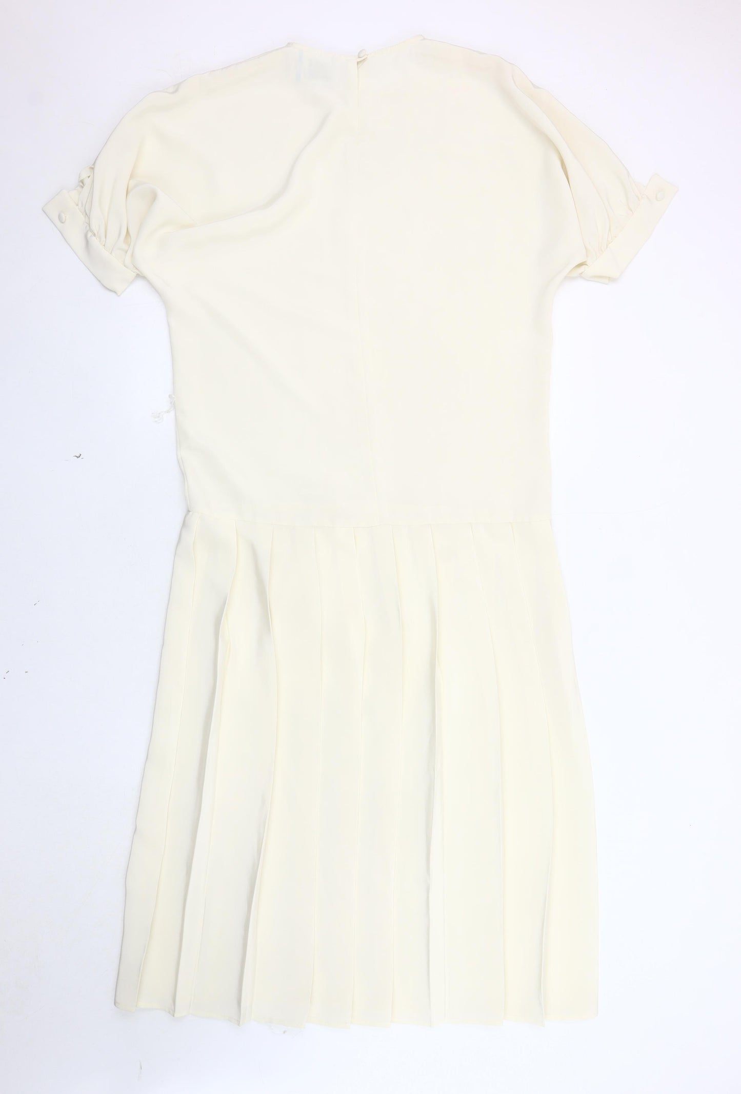 Wallis Women's Ivory Short Sleeve Dress Size 10