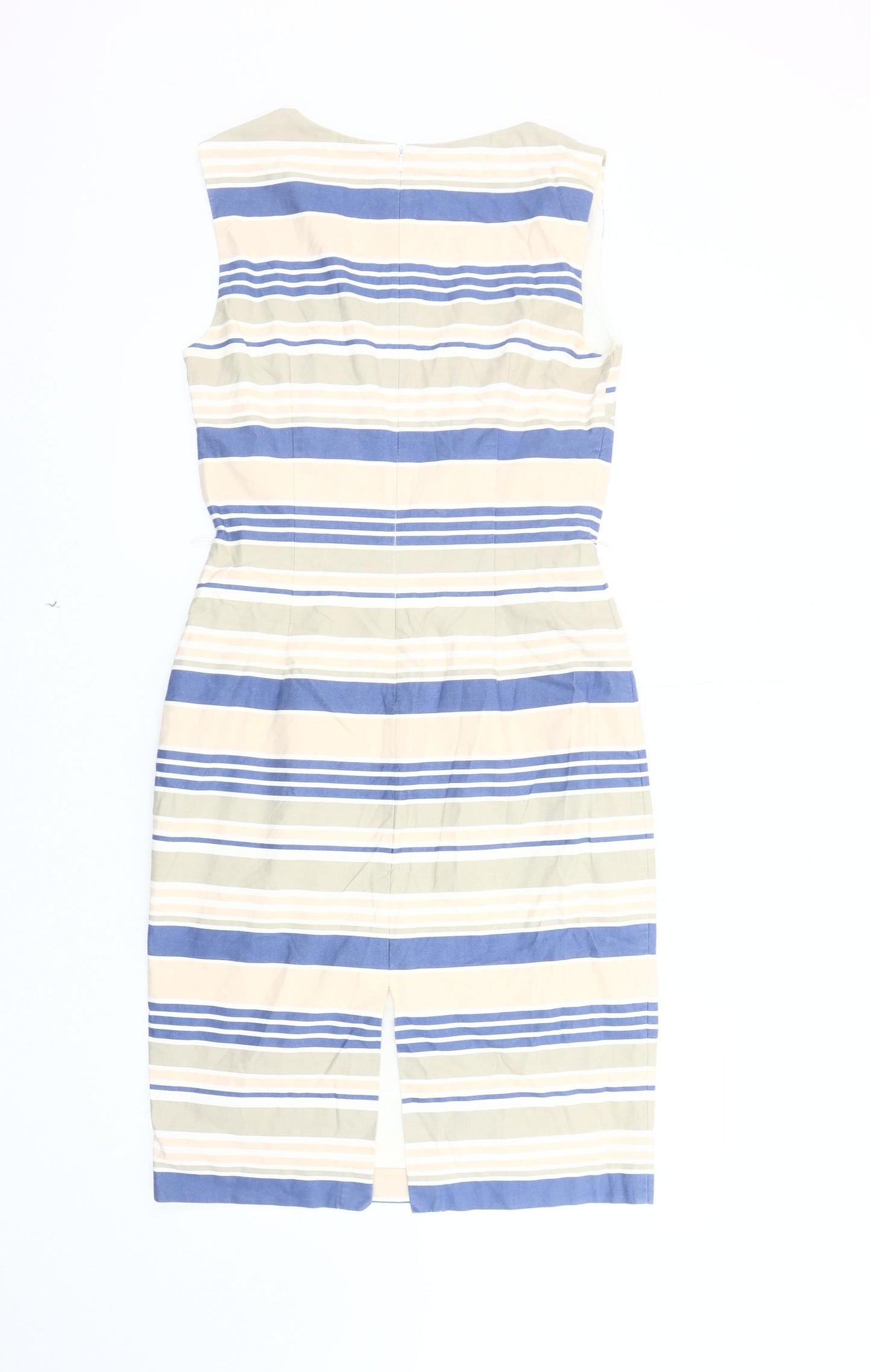 Phase Eight Womens Dress 12 Multicoloured Striped Sheath