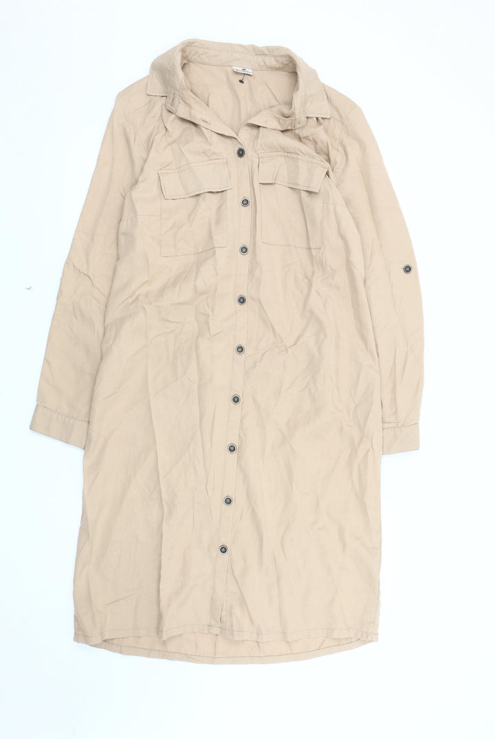 Damart Women's Beige Shirt Dress Size 12