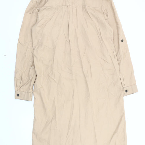 Damart Women's Beige Shirt Dress Size 12