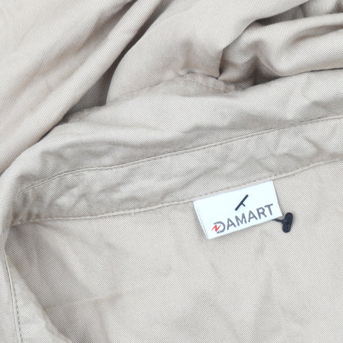Damart Women's Beige Shirt Dress Size 12