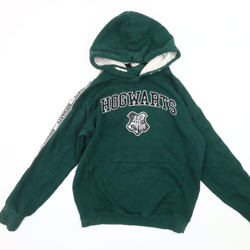 H&M Girls Green Hogwarts Hoodie, 12-13 Years, Harry Potter Theme