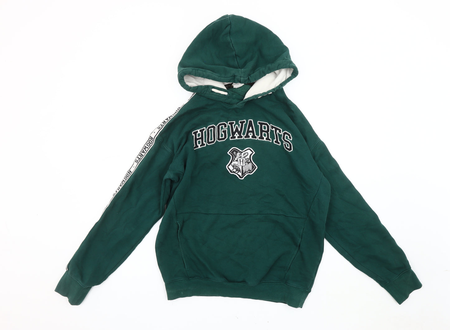 H&M Girls Green Hogwarts Hoodie, 12-13 Years, Harry Potter Theme
