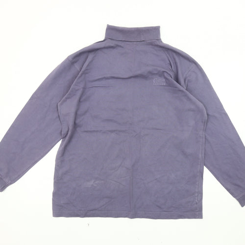 Cotton Traders Grey High Neck Long Sleeve Top, L