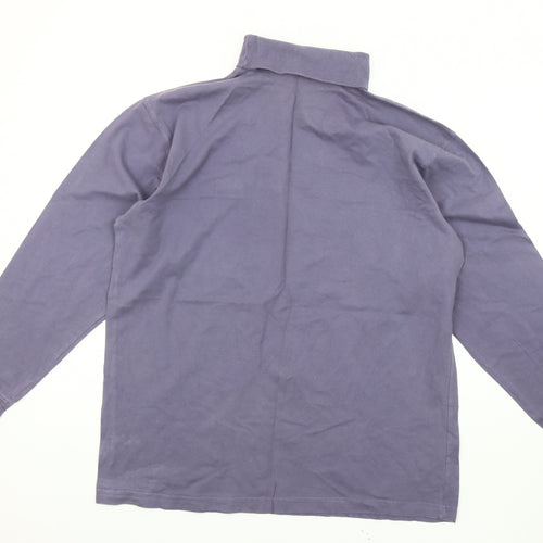 Cotton Traders Grey High Neck Long Sleeve Top, L
