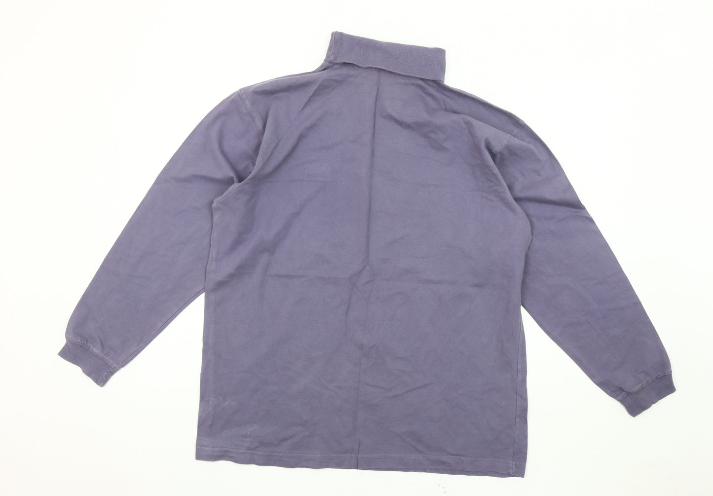 Cotton Traders Grey High Neck Long Sleeve Top, L