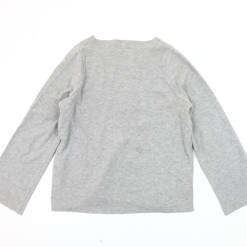Zara Women’s Grey Knit Long Sleeve Top Size S