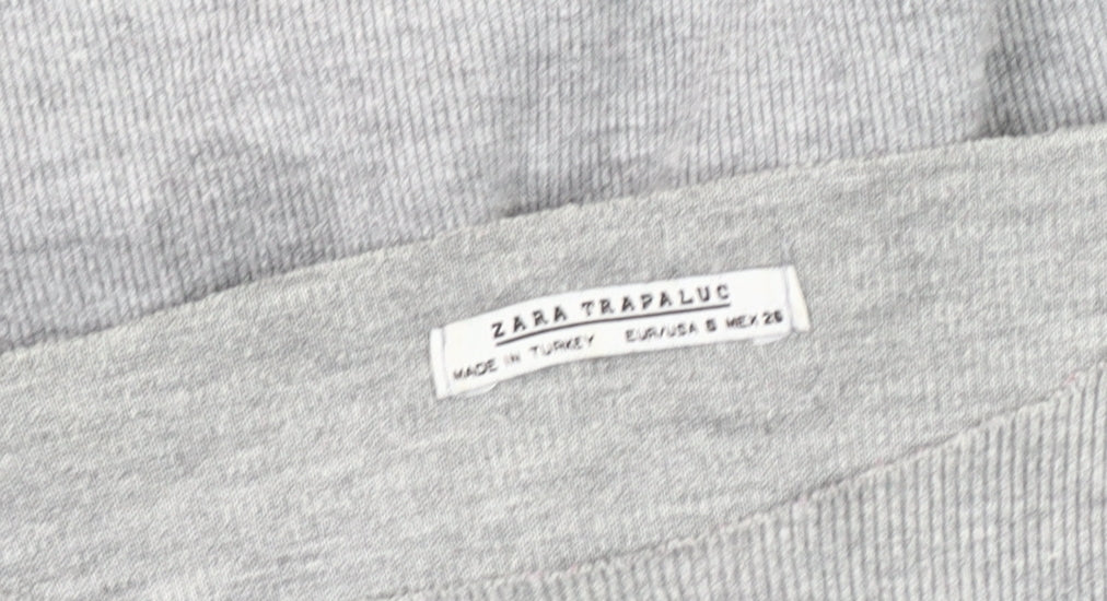 Zara Women’s Grey Knit Long Sleeve Top Size S