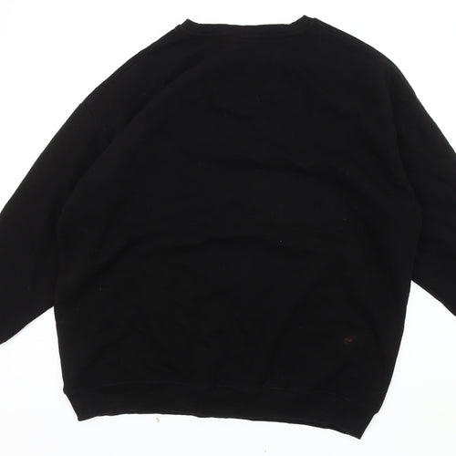 Disney Unisex Black Pullover Sweatshirt M