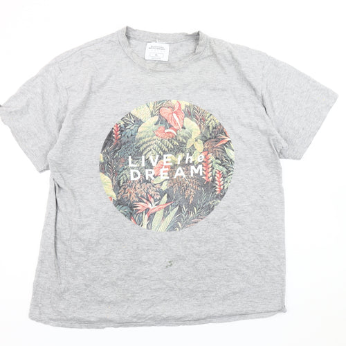 Burton Menswear Grey XL Nature Graphic T-Shirt