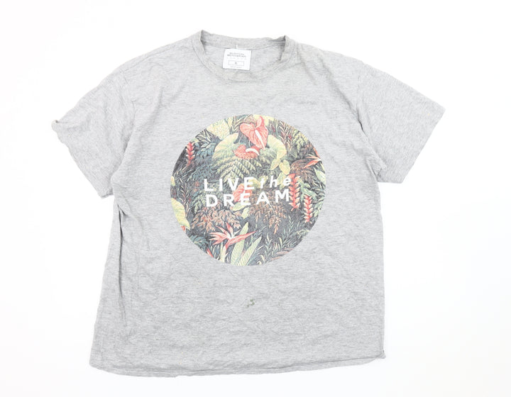 Burton Menswear Grey XL Nature Graphic T-Shirt