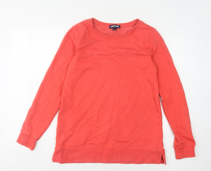 Lands' End Women's Red XS Pullover Sweatshirt