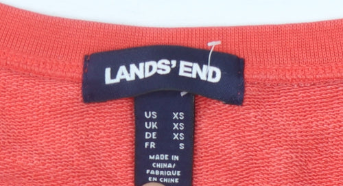 Lands' End Women's Red XS Pullover Sweatshirt
