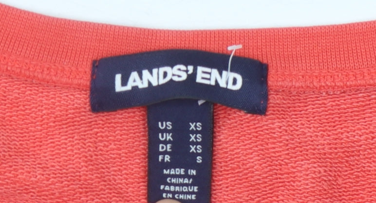 Lands' End Women's Red XS Pullover Sweatshirt