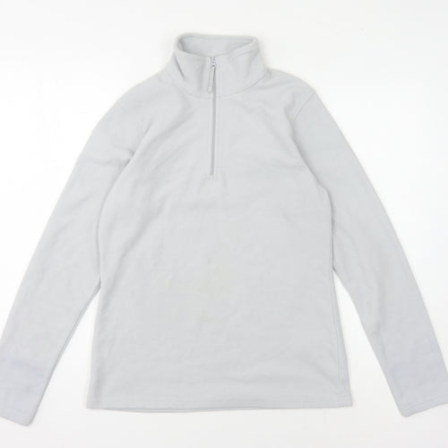 Mountain Warehouse Women's Grey Fleece Zip Sweatshirt M