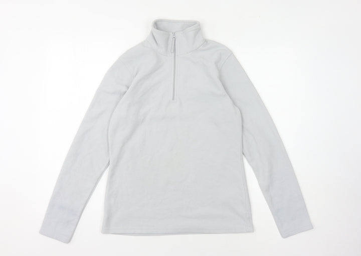 Mountain Warehouse Women's Grey Fleece Zip Sweatshirt M