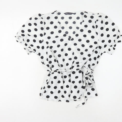 Marks and Spencer Women's Polka Dot Wrap Blouse Size 14