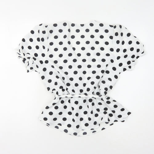 Marks and Spencer Women's Polka Dot Wrap Blouse Size 14