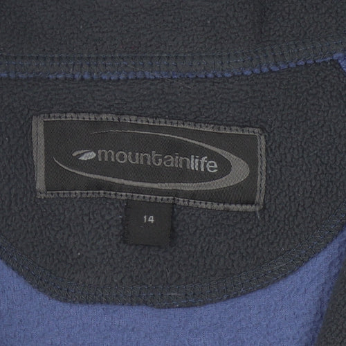 Mountainlife Women's Blue Microfleece Pullover, Size 14