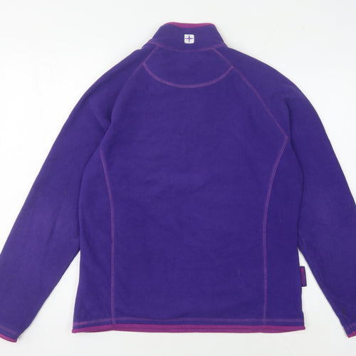 Mountain Warehouse Women's Purple Henley Fleece Sweatshirt Size 14