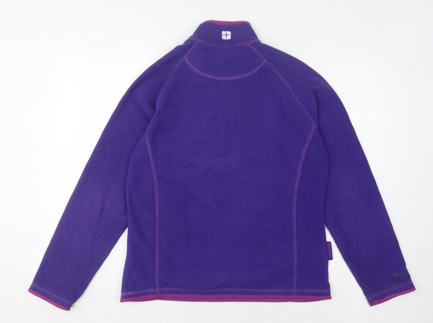 Mountain Warehouse Women's Purple Henley Fleece Sweatshirt Size 14