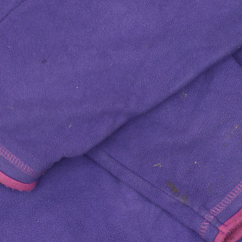 Mountain Warehouse Women's Purple Henley Fleece Sweatshirt Size 14