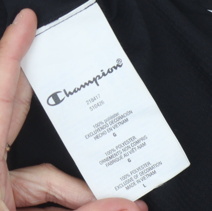 Champion Men's Black Tank Top, L, Basic Activewear