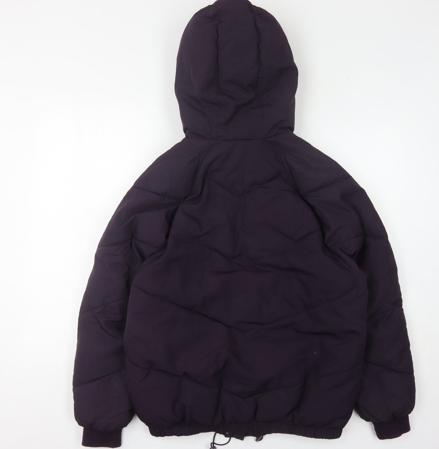 H&M Women's Purple Puffer Jacket, Size 6 - Casual Winter Coat