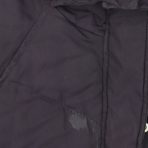 H&M Women's Purple Puffer Jacket, Size 6 - Casual Winter Coat