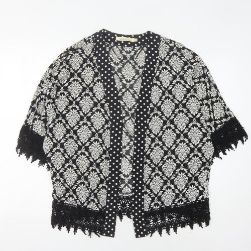 Solitaire Women's Black Kimono Blouse S