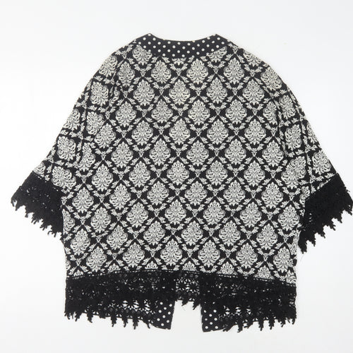Solitaire Women's Black Kimono Blouse S