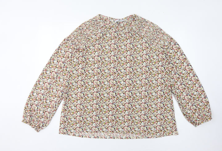 Next Women's Multicoloured Floral Blouse Size 18