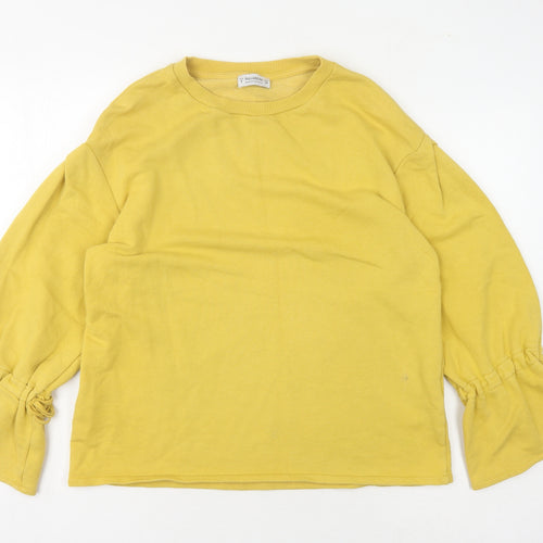 Pull & Bear Women's Yellow Sweatshirt S