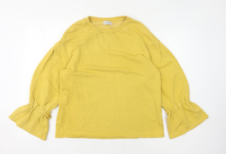 Pull & Bear Women's Yellow Sweatshirt S