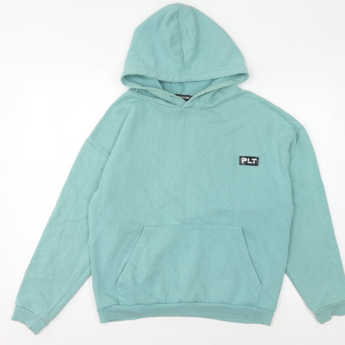 PrettyLittleThing Women's Green Pullover Hoodie Size 10