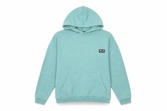 Front view of PRETTYLITTLETHING Women's Green Pullover Hoodie, size 10