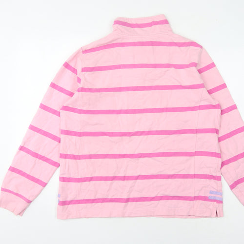 Crew Clothing Co. Women's Pink Striped 16 Pullover