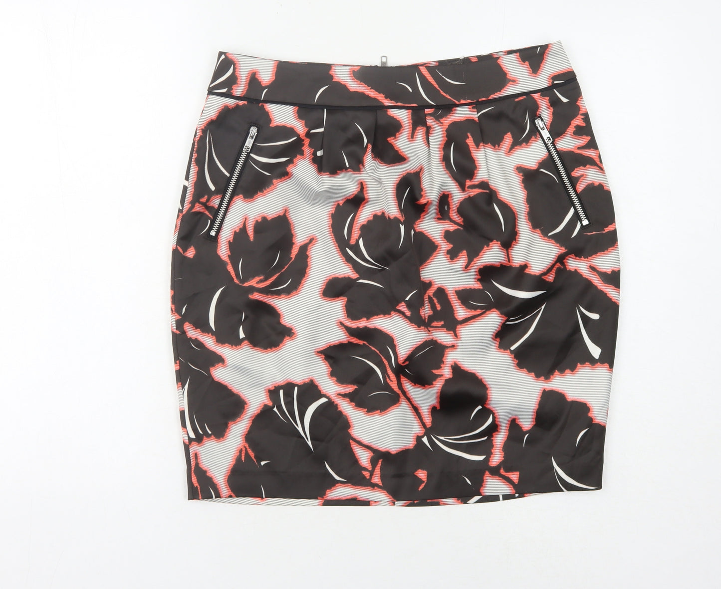 Warehouse Women's Multicoloured Floral Pencil Skirt Size 12