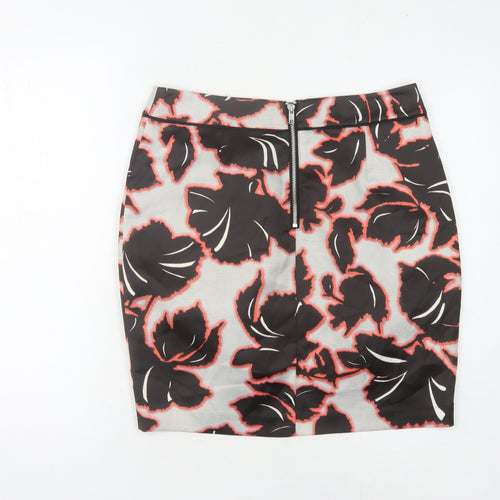 Warehouse Women's Multicoloured Floral Pencil Skirt Size 12