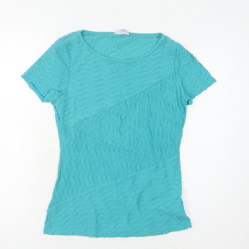 Marks and Spencer Women's Blue T-Shirt Size 10