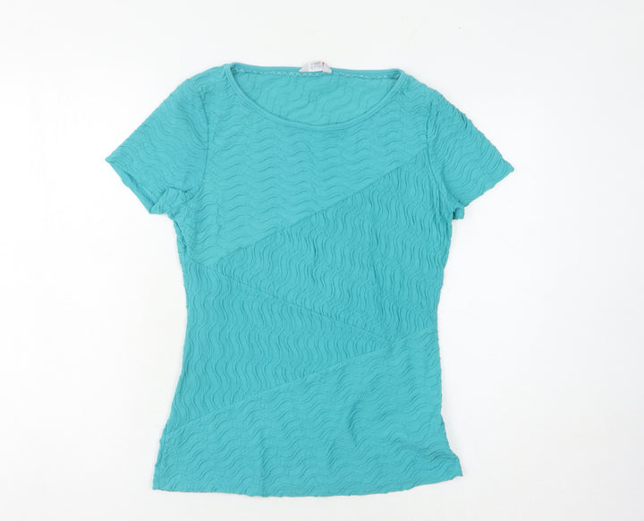 Marks and Spencer Women's Blue T-Shirt Size 10