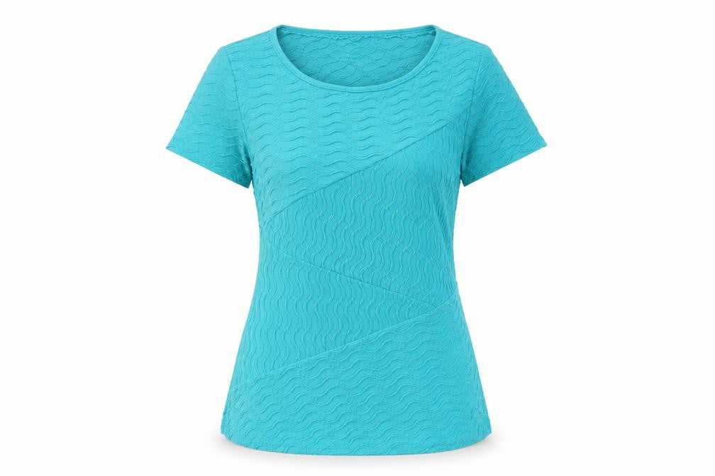 Front view of Marks & Spencer Women's Blue T-Shirt, size 10