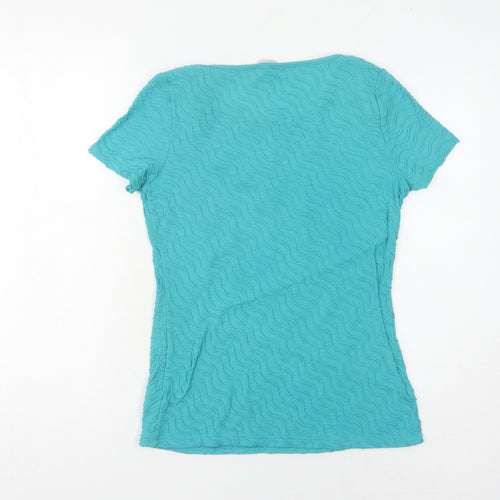 Marks and Spencer Women's Blue T-Shirt Size 10