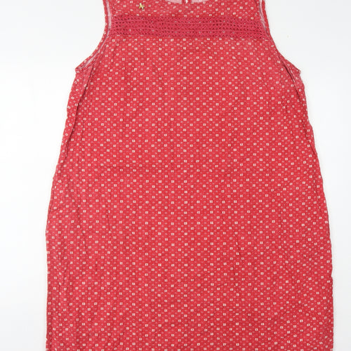 Next Women's Red Sleeveless Shift Dress Size 20