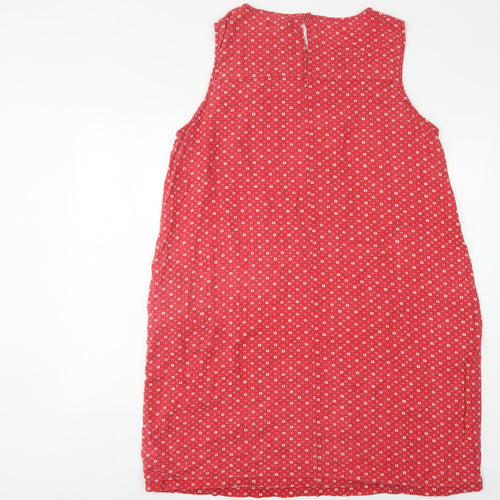 Next Women's Red Sleeveless Shift Dress Size 20