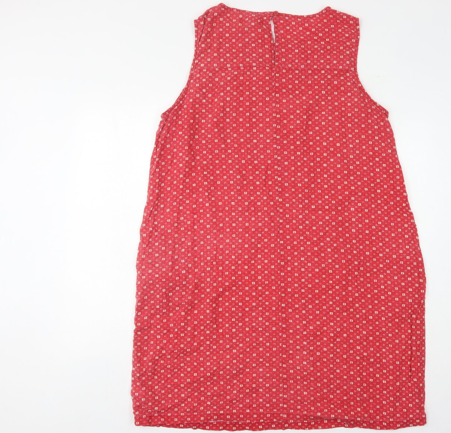 Next Women's Red Sleeveless Shift Dress Size 20